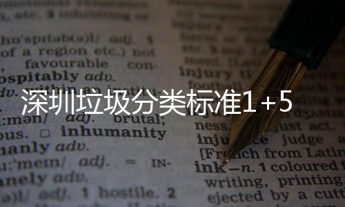 标准垃圾5六垃圾分类分类放及桶摆图深圳生产实景
