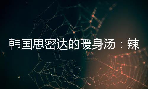 韩国辣白菜金暖身汤汤思密达的豆腐枪鱼