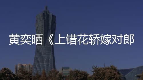 黄奕花轿 喊话导郎演求重聚嫁对旧照晒上错